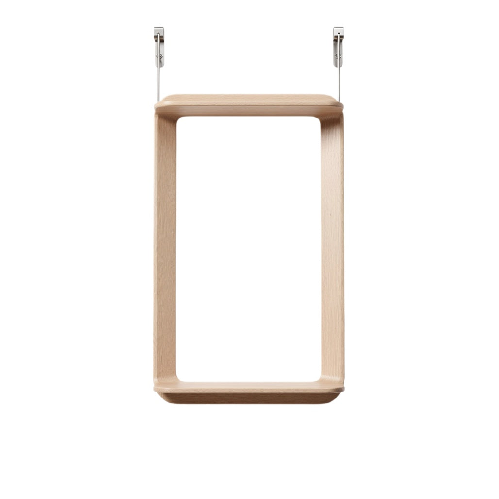 Minimalist Wooden Frame with Adjustable Hanging Clips